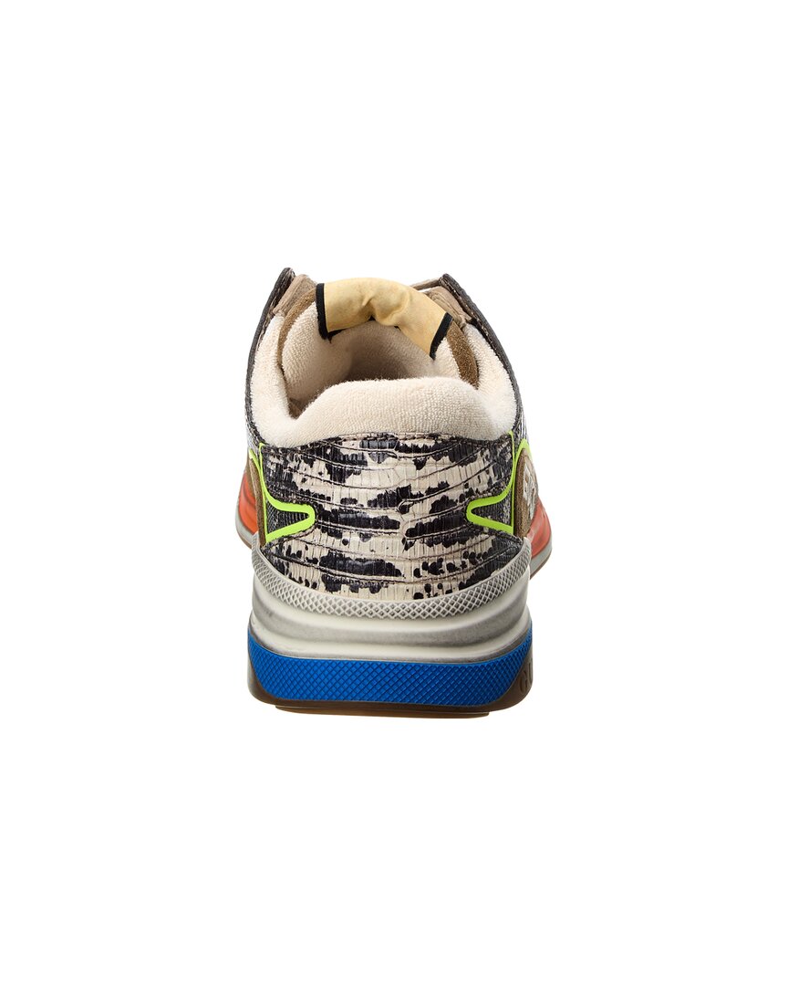 Luxury Gucci Trending 2025 Ultrapace Leather & Suede Sneaker