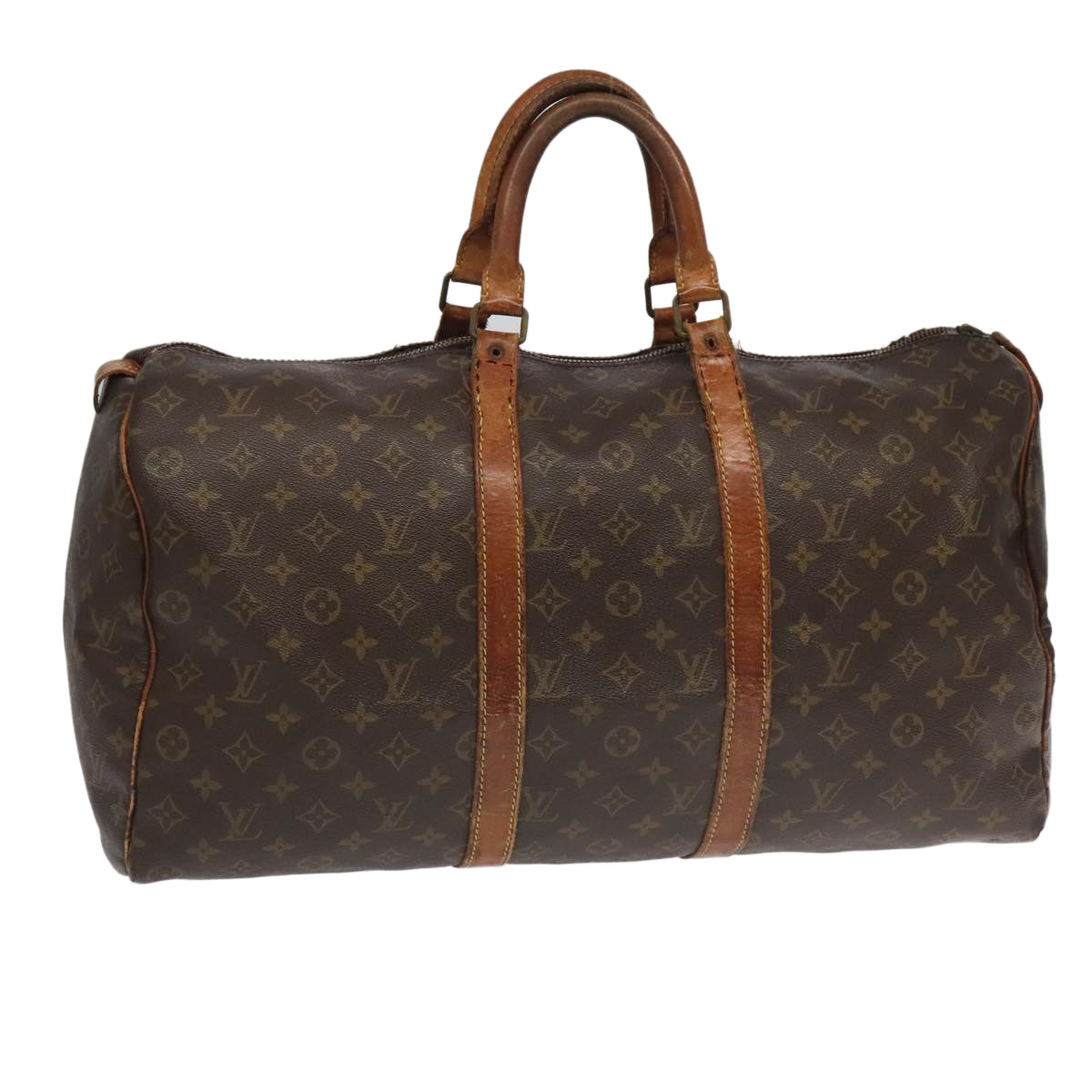 LOUIS VUITTON Monogram Keepall 50 Boston Bag M41426 LV 95084