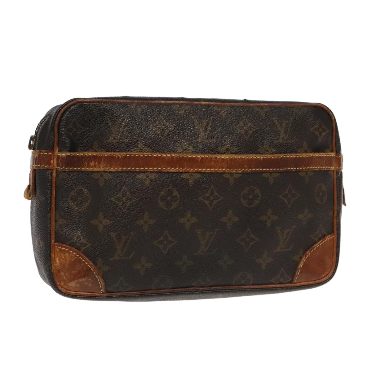 LOUIS VUITTON Monogram Compiegne 28 Clutch Bag M51845 LV 95095