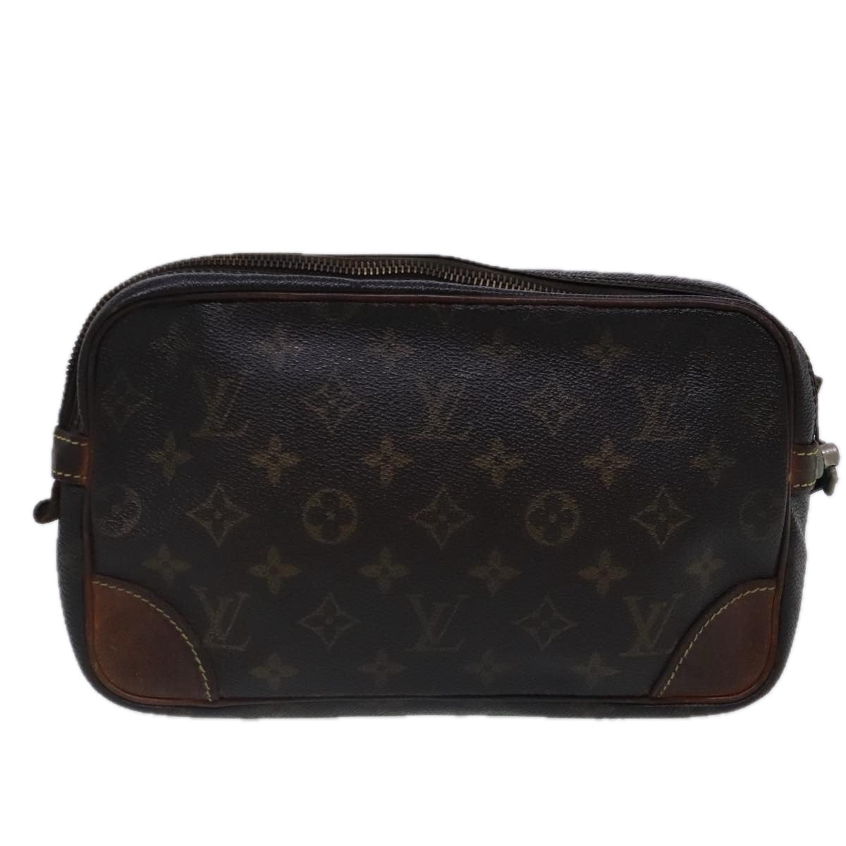 LOUIS VUITTON Monogram Marly Dragonne GM Clutch Bag 3Set M51825 LV 95099