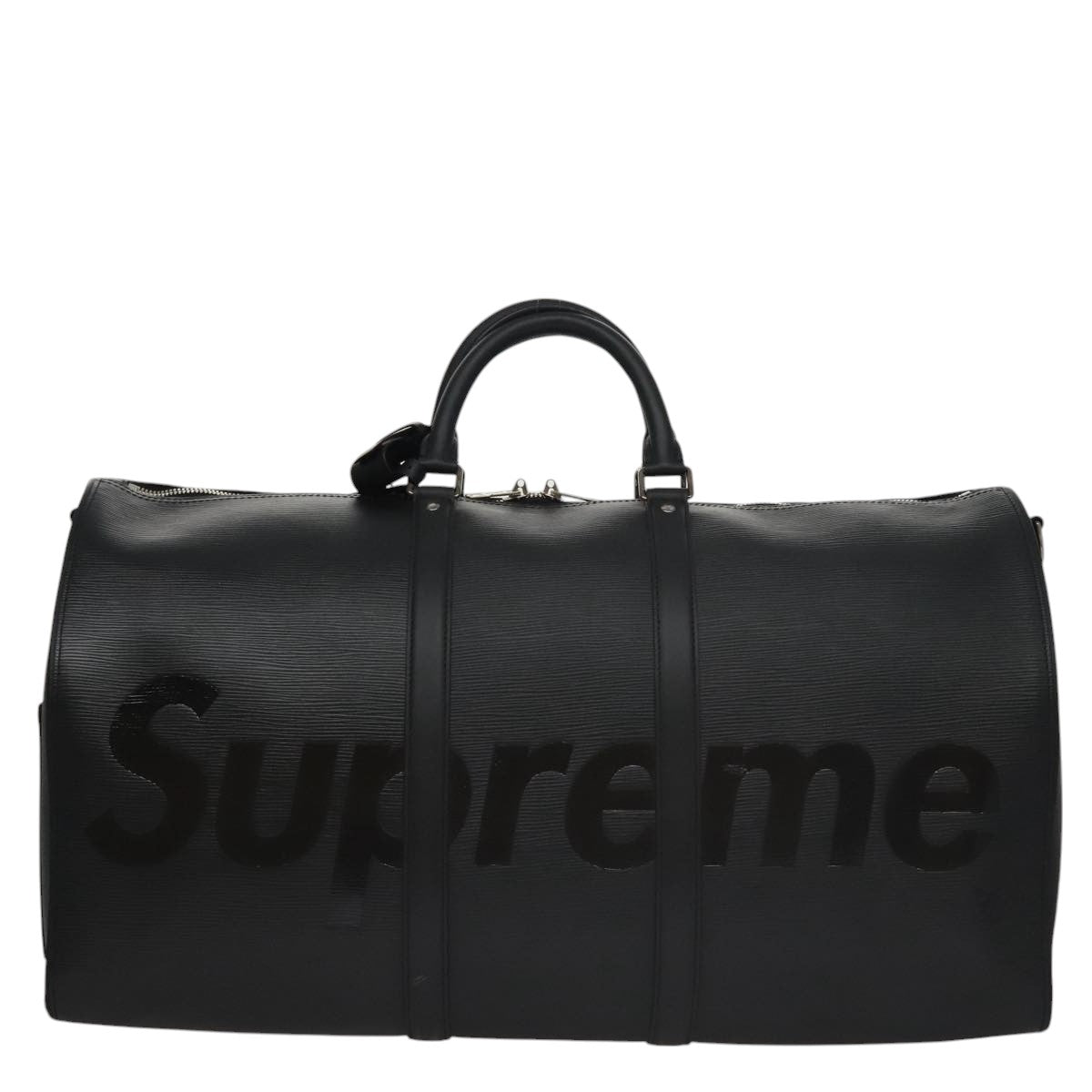 LOUIS VUITTON Epi LV × Supreme Keepall Bandouliere 55 Bag M53433 LV 95128S