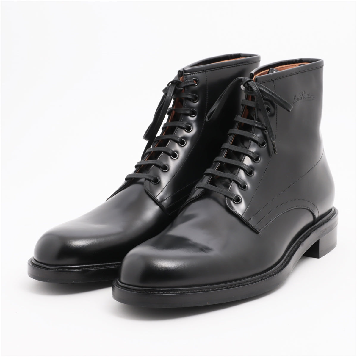 Louis Vuitton 16 Years Leather Boots 9 1/2M  Black DI1106 Change