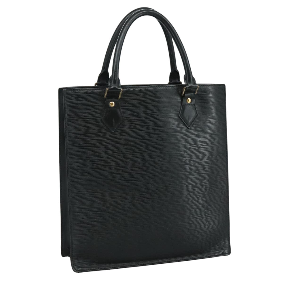 LOUIS VUITTON Epi Sac Plat PM Hand Bag Black M58658 LV 95148