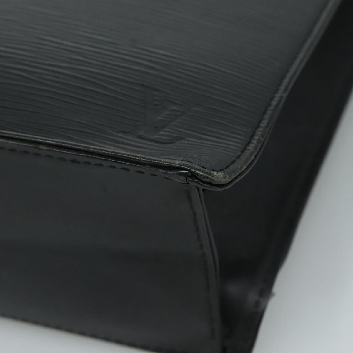LOUIS VUITTON Epi Sac Plat PM Hand Bag Black M58658 LV 95148