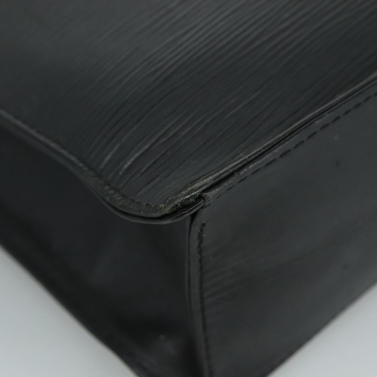 LOUIS VUITTON Epi Sac Plat PM Hand Bag Black M58658 LV 95148