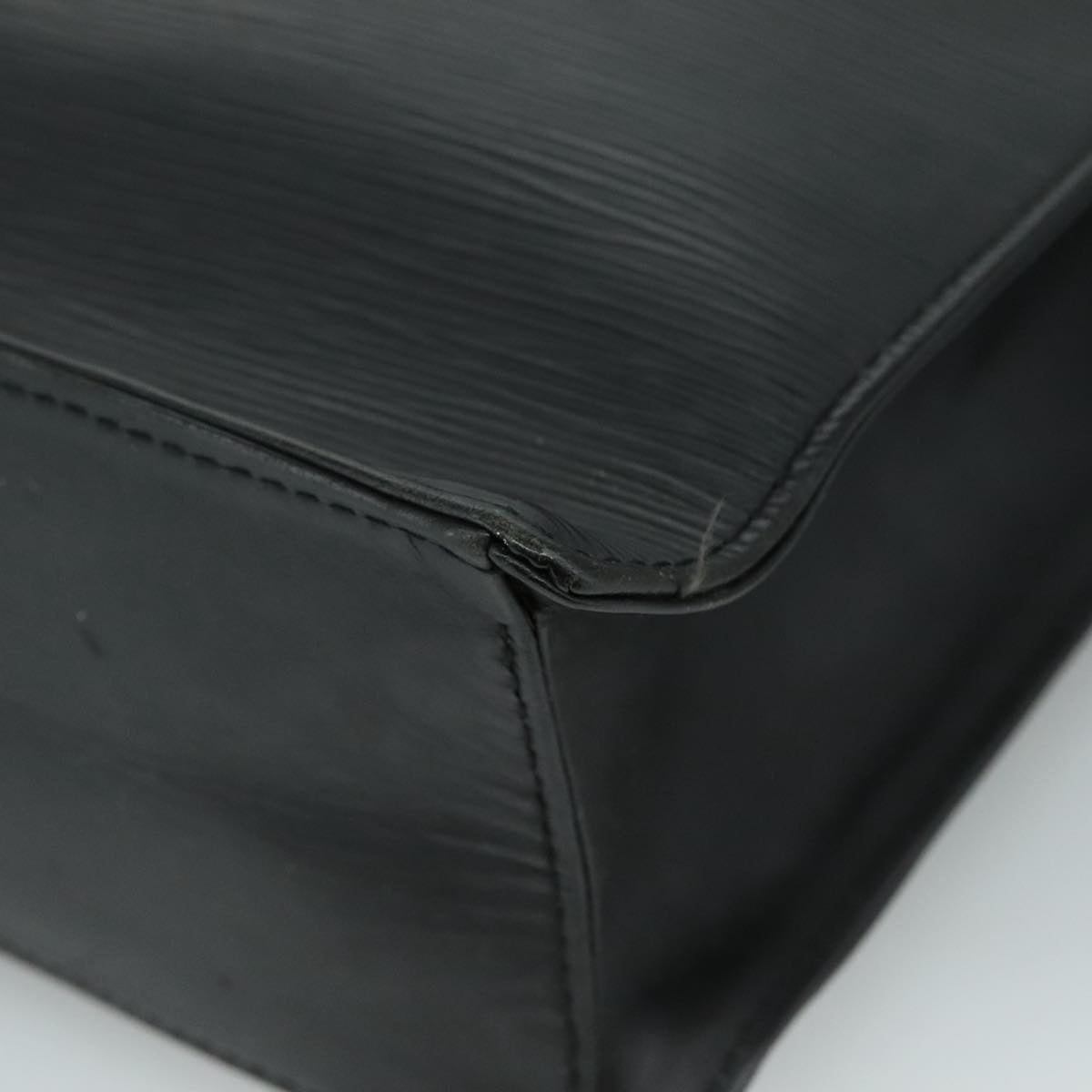 LOUIS VUITTON Epi Sac Plat PM Hand Bag Black M58658 LV 95148