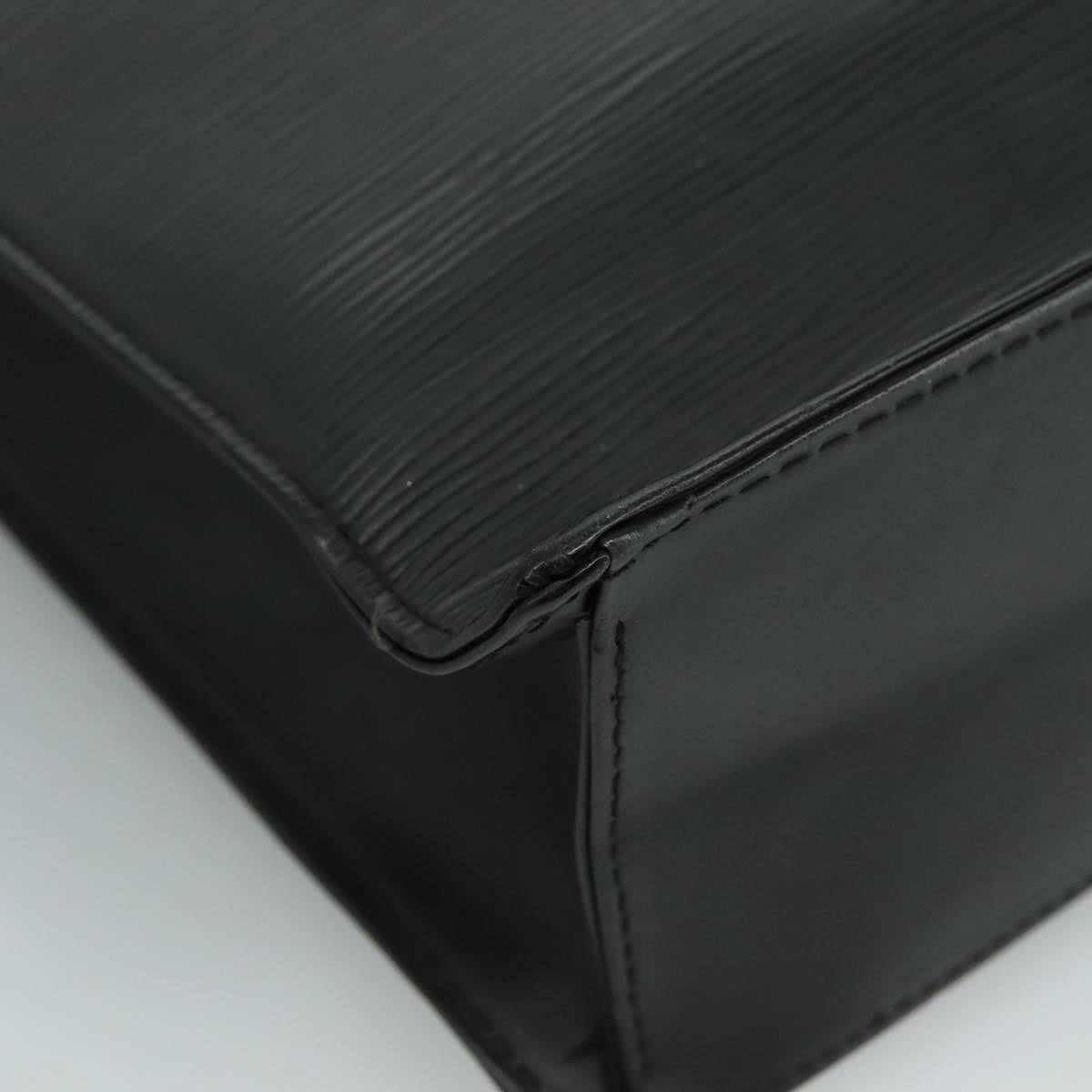 LOUIS VUITTON Epi Sac Plat PM Hand Bag Black M58658 LV 95148