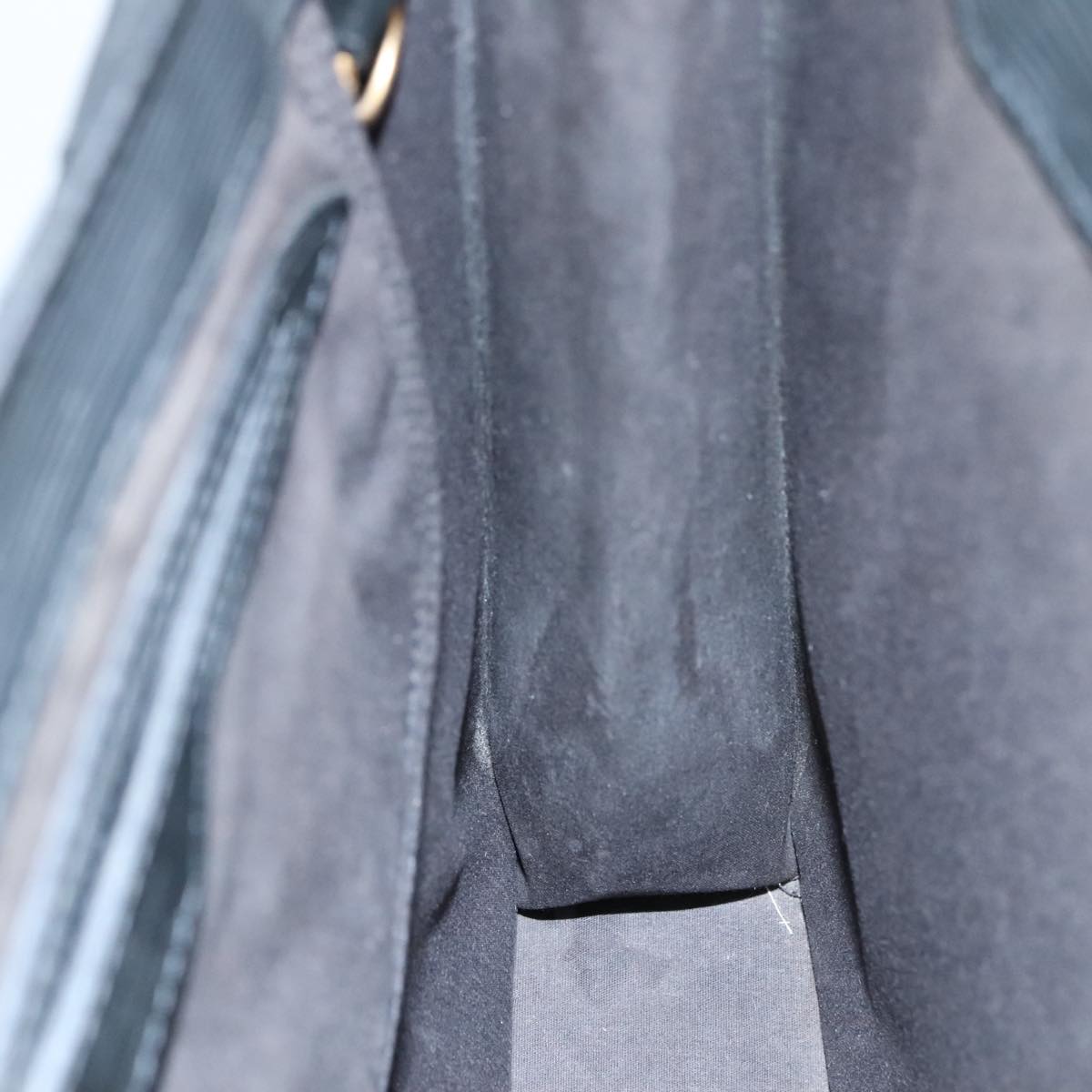 LOUIS VUITTON Epi Sac Plat PM Hand Bag Black M58658 LV 95148