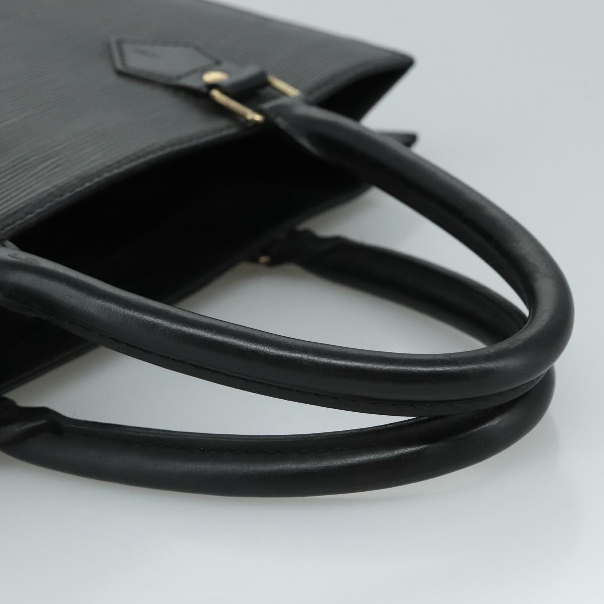 LOUIS VUITTON Epi Sac Plat PM Hand Bag Black M58658 LV 95148