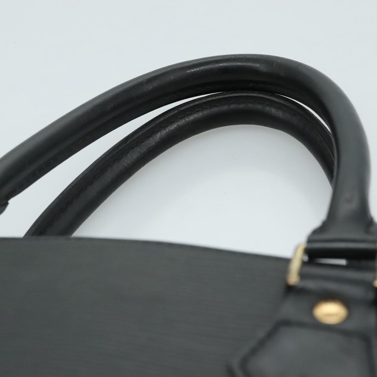 LOUIS VUITTON Epi Sac Plat PM Hand Bag Black M58658 LV 95148
