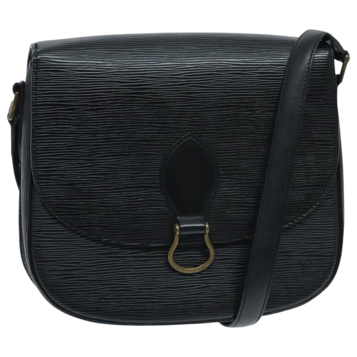 LOUIS VUITTON Epi Saint Cloud GM Shoulder Bag Black Noir M52192 LV 95245