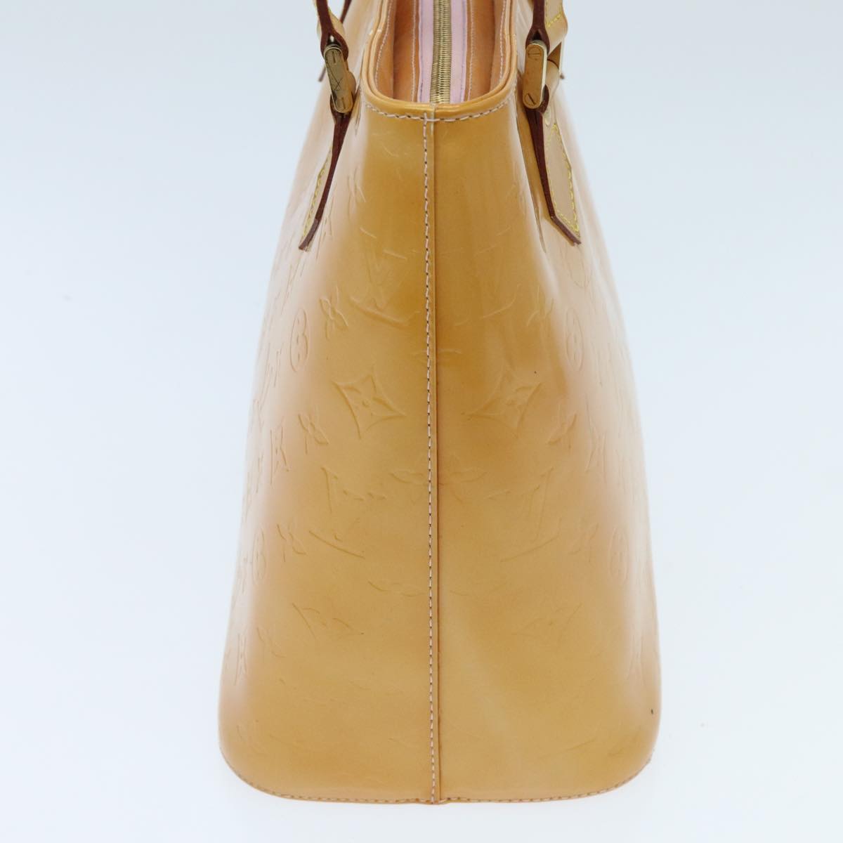 LOUIS VUITTON Monogram Vernis Houston Bag Marshmallow Pink M91302 LV 95263