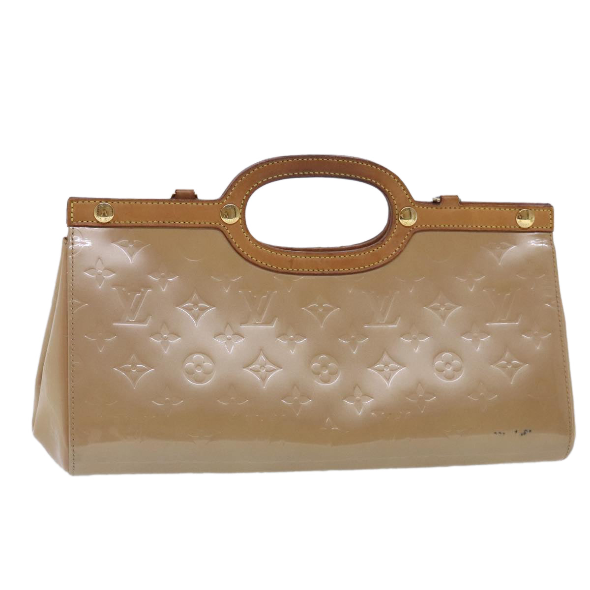 LOUIS VUITTON Monogram Vernis Roxbury Drive Hand Bag Noisette M91372 95265
