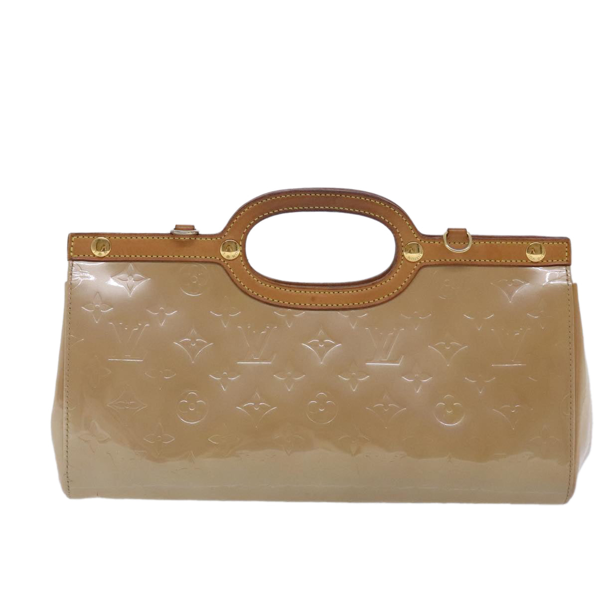 LOUIS VUITTON Monogram Vernis Roxbury Drive Hand Bag Noisette M91372 95265