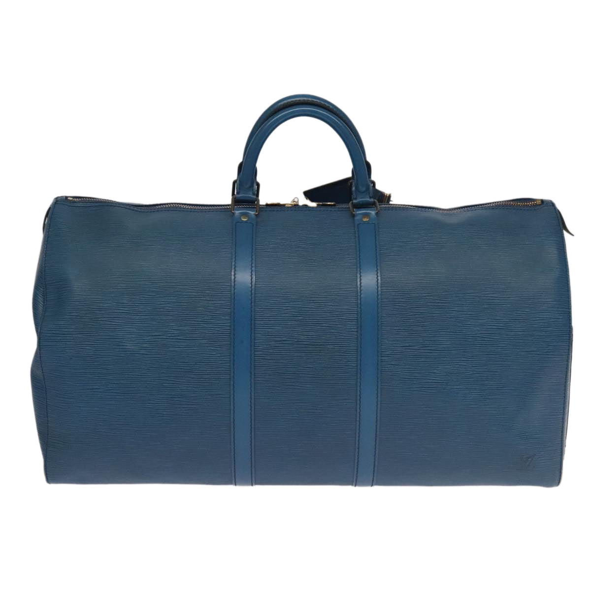 LOUIS VUITTON Epi Keepall 55 Boston Bag Toledo Blue M42955 LV 95267