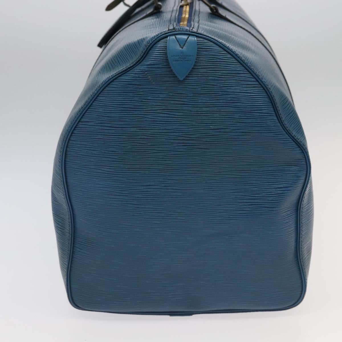 LOUIS VUITTON Epi Keepall 55 Boston Bag Toledo Blue M42955 LV 95267