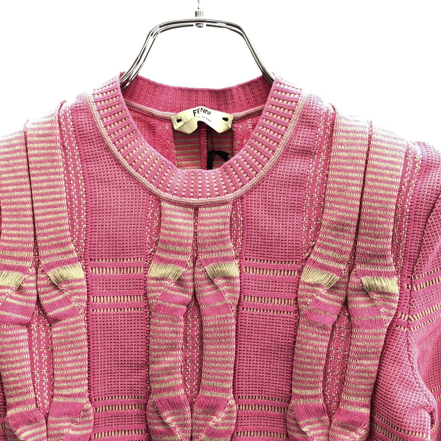 Luxury Fendi Sweater Sweater Rayon Pink