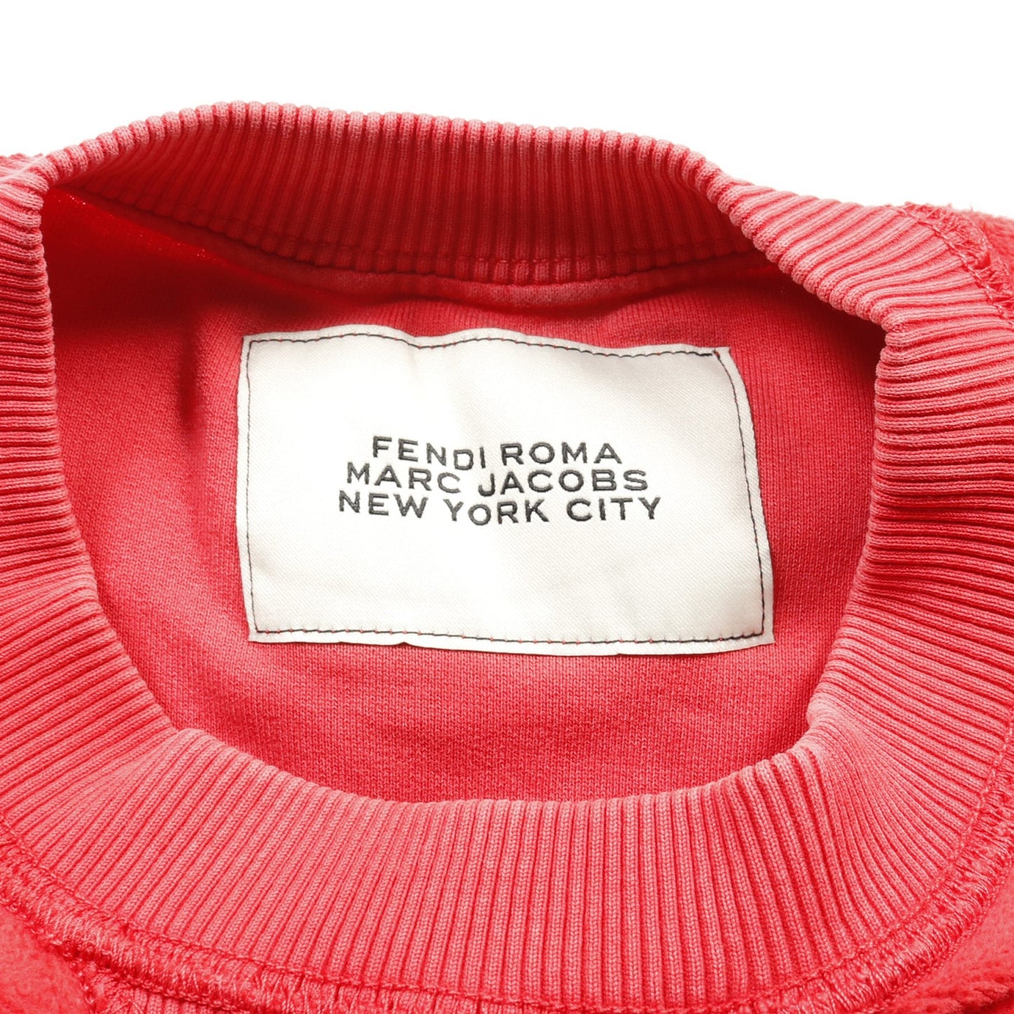Luxury Fendi Luxury Fendi * MARC JACOBS Sweatshirt Side zip Cotton Red