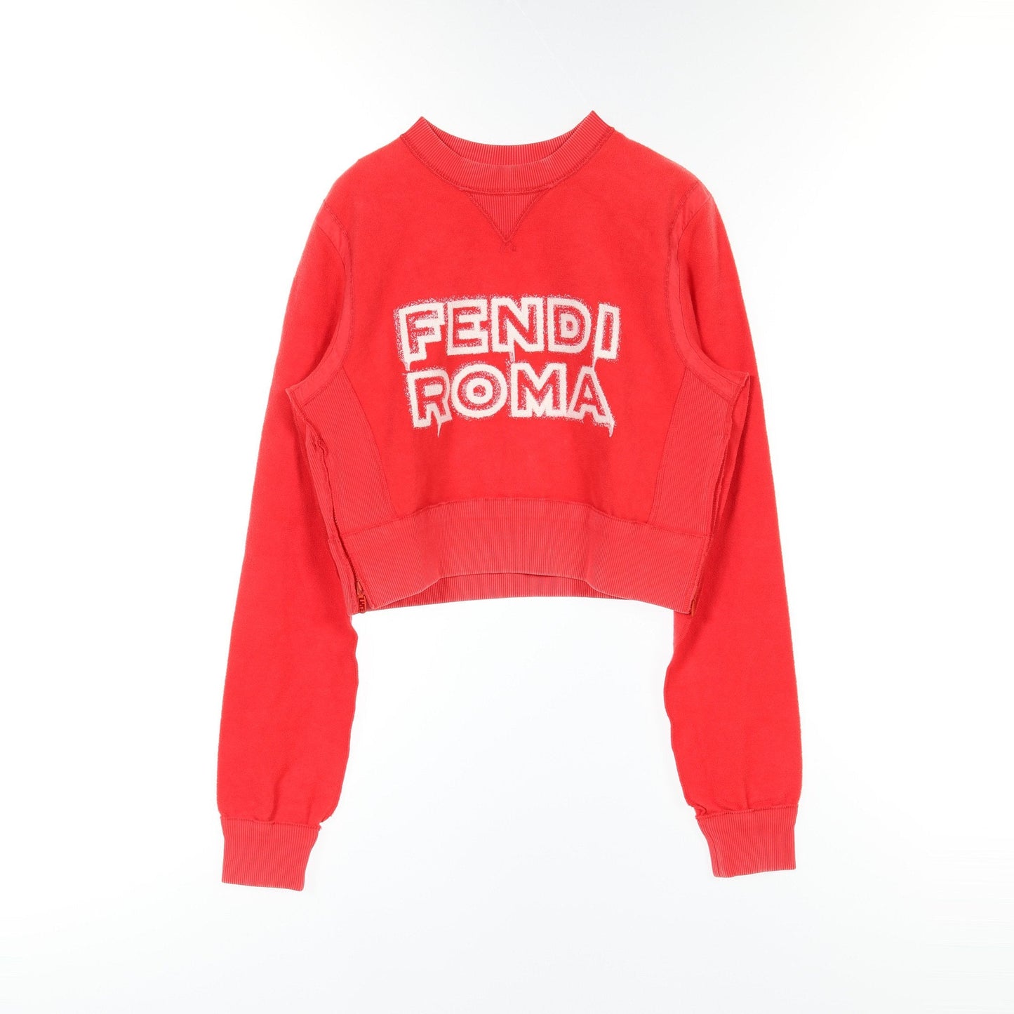 Luxury Fendi Luxury Fendi * MARC JACOBS Sweatshirt Side zip Cotton Red
