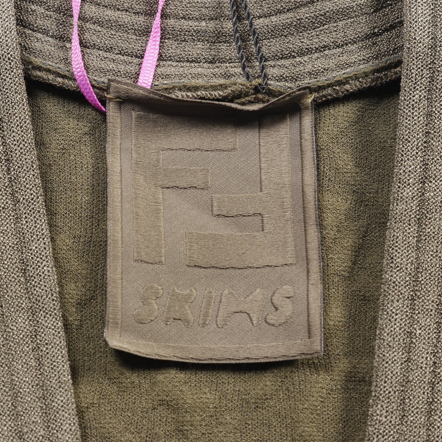 Luxury Fendi Luxury Fendi * SKIMS Knit Cardigan Rayon Khaki green