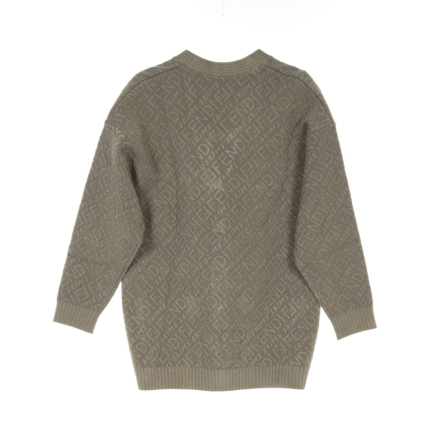 Luxury Fendi Luxury Fendi * SKIMS Knit Cardigan Rayon Khaki green