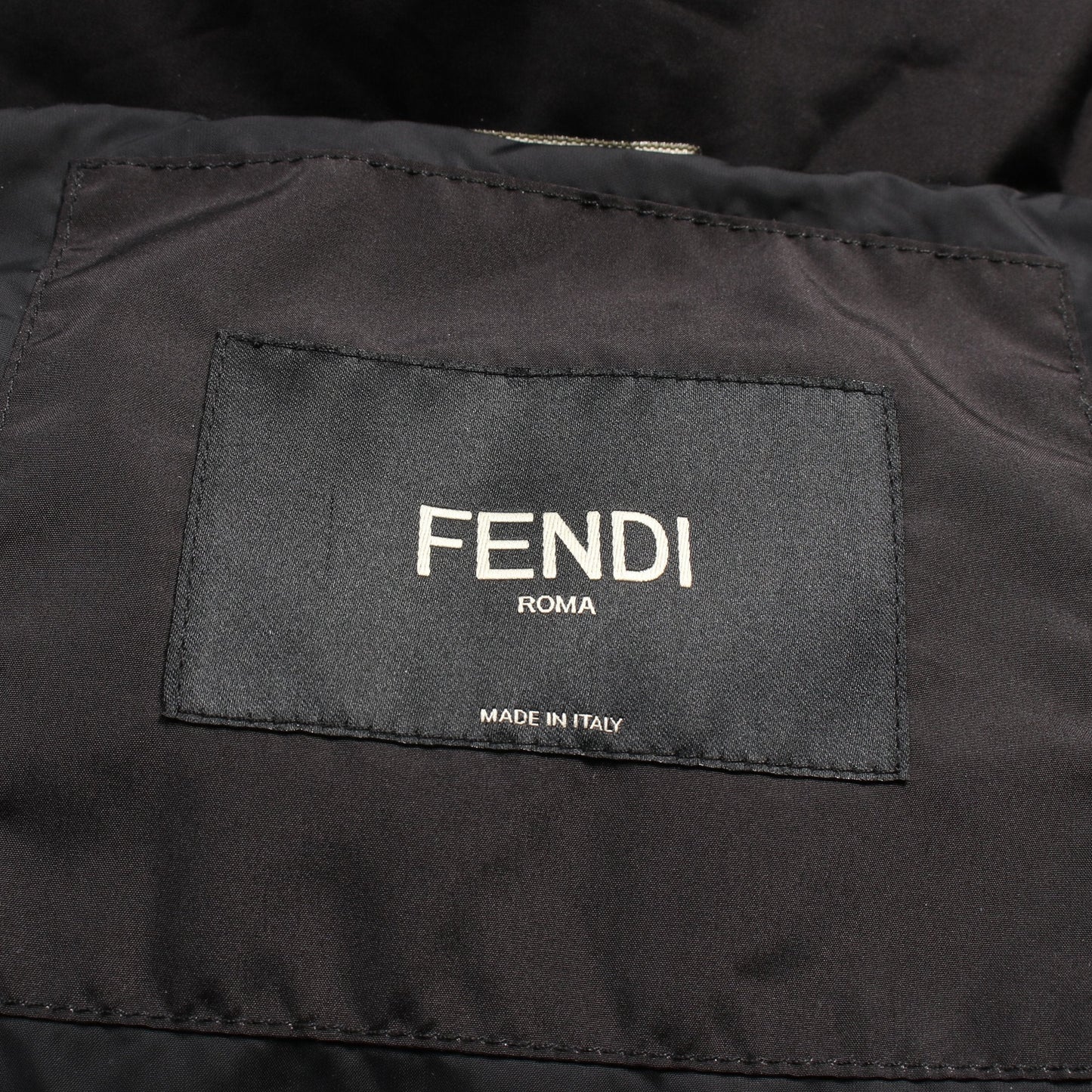 Luxury Fendi Down jacket Black Multicolor