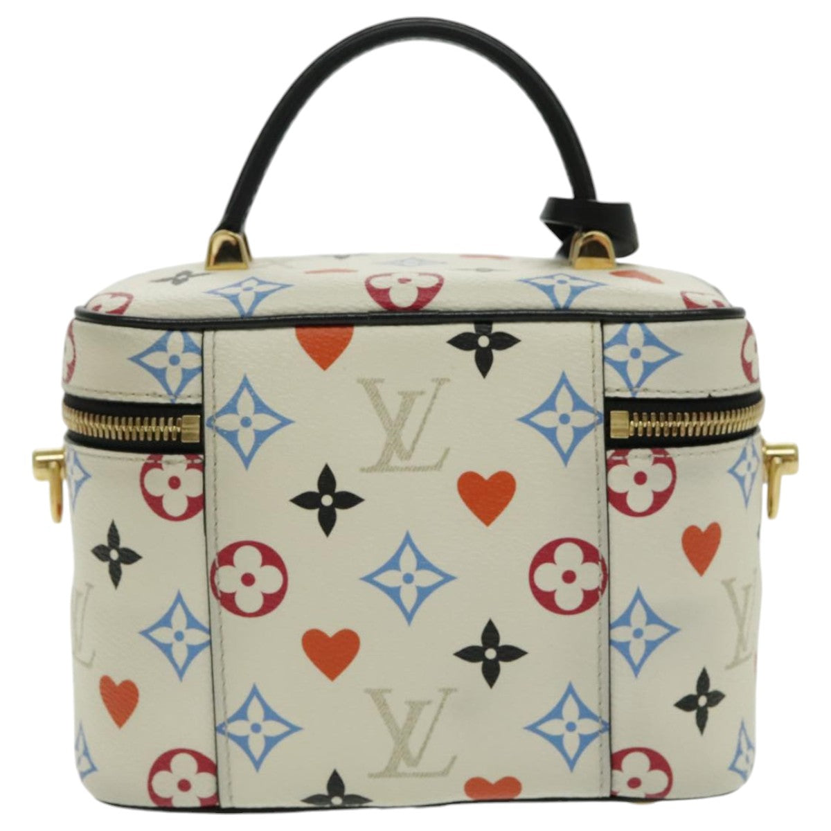LOUIS VUITTON Monogram Game On Vanity PM Hand Bag White M57458 LV 95384SA