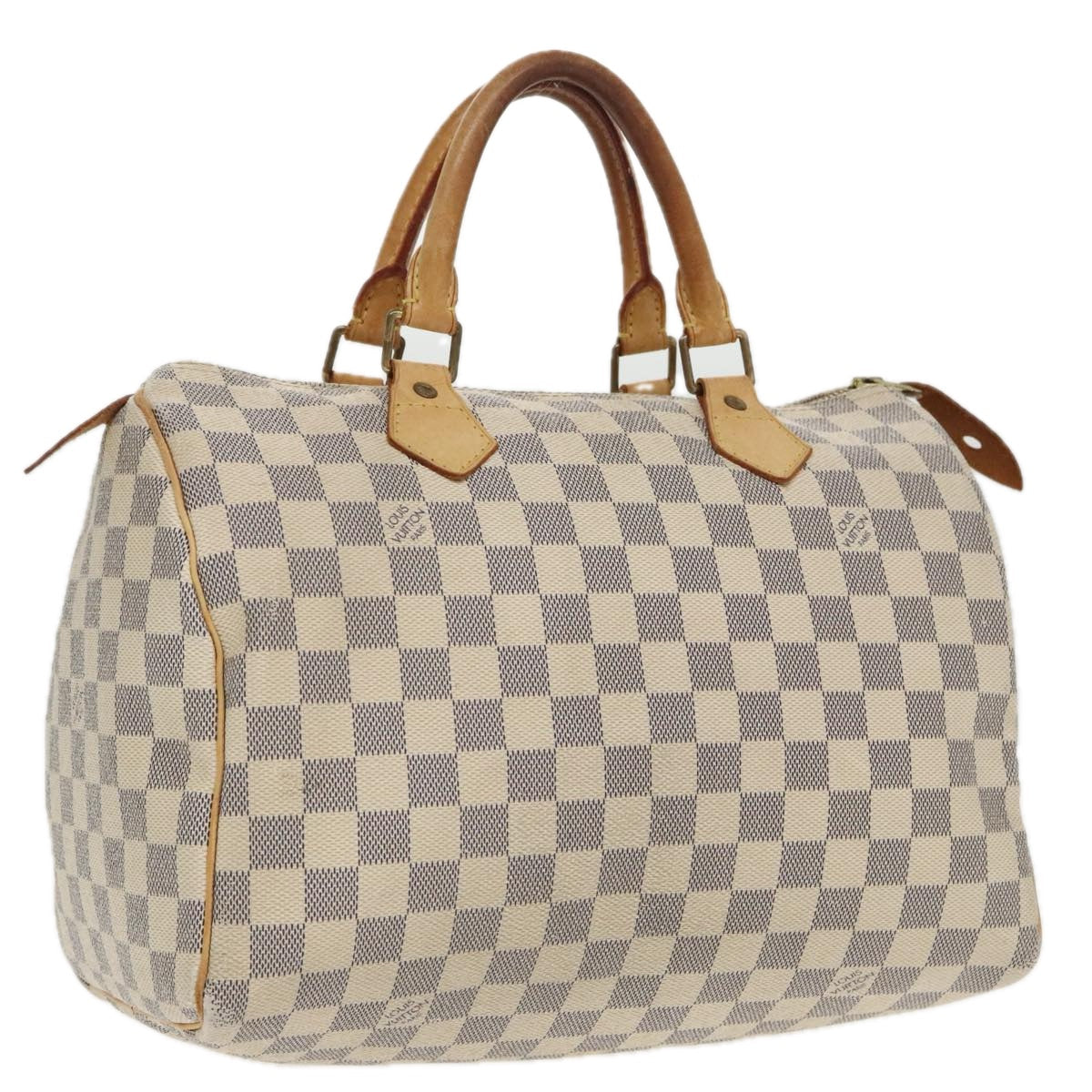 LOUIS VUITTON Damier Azur Speedy 30 Hand Bag N41533 LV 95386