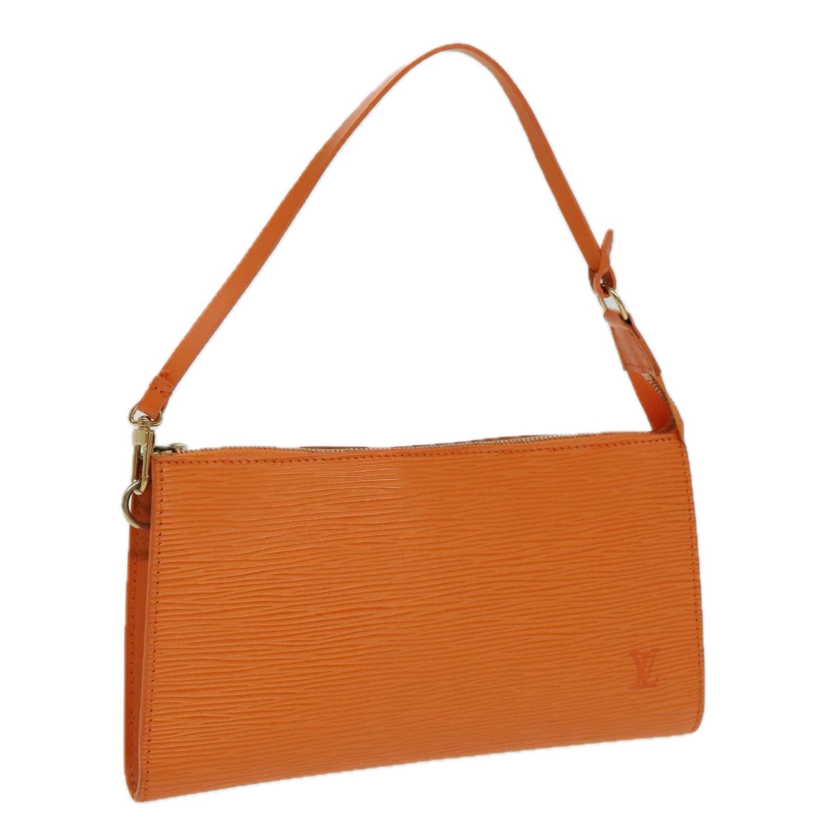LOUIS VUITTON Epi Pochette Accessoires Pouch Orange Mandarin M5294H 95388