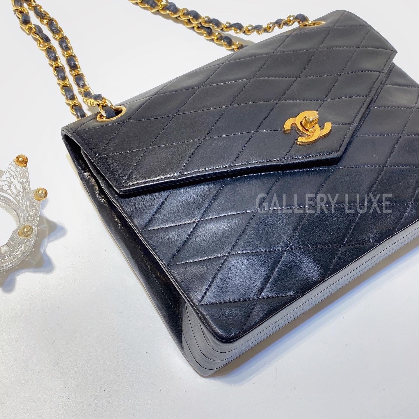 No.3137-Chanel Vintage Lambskin Envelope Flap Bag