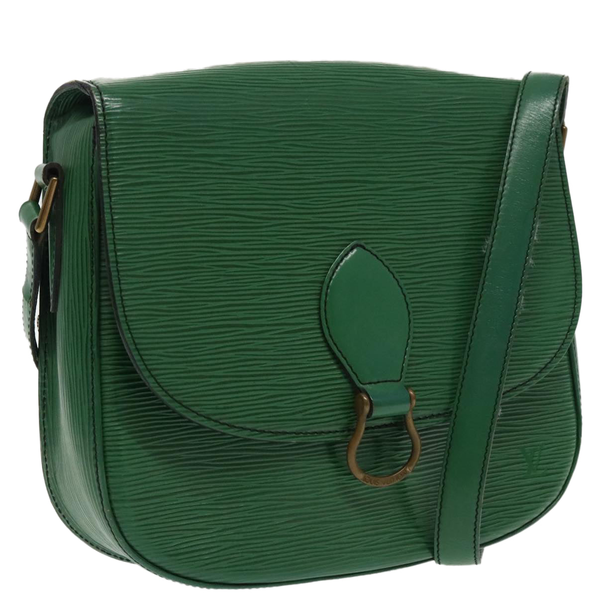 LOUIS VUITTON Epi Saint Cloud GM Shoulder Bag Green M52194 LV 95451