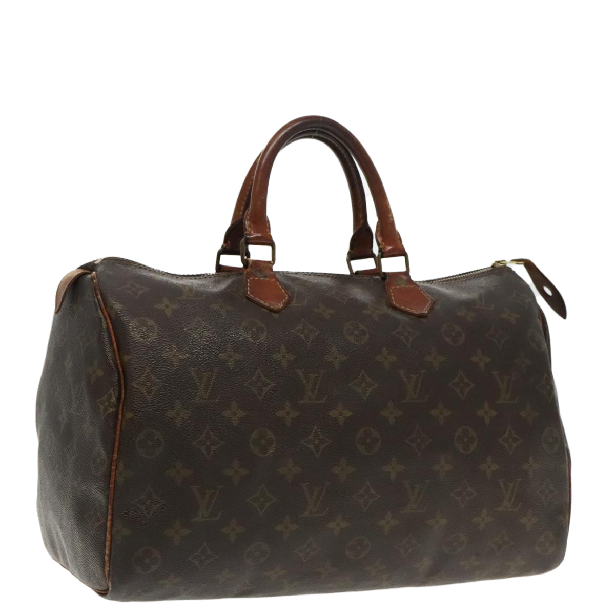 LOUIS VUITTON Monogram Speedy 35 Hand Bag M41524 LV 95471