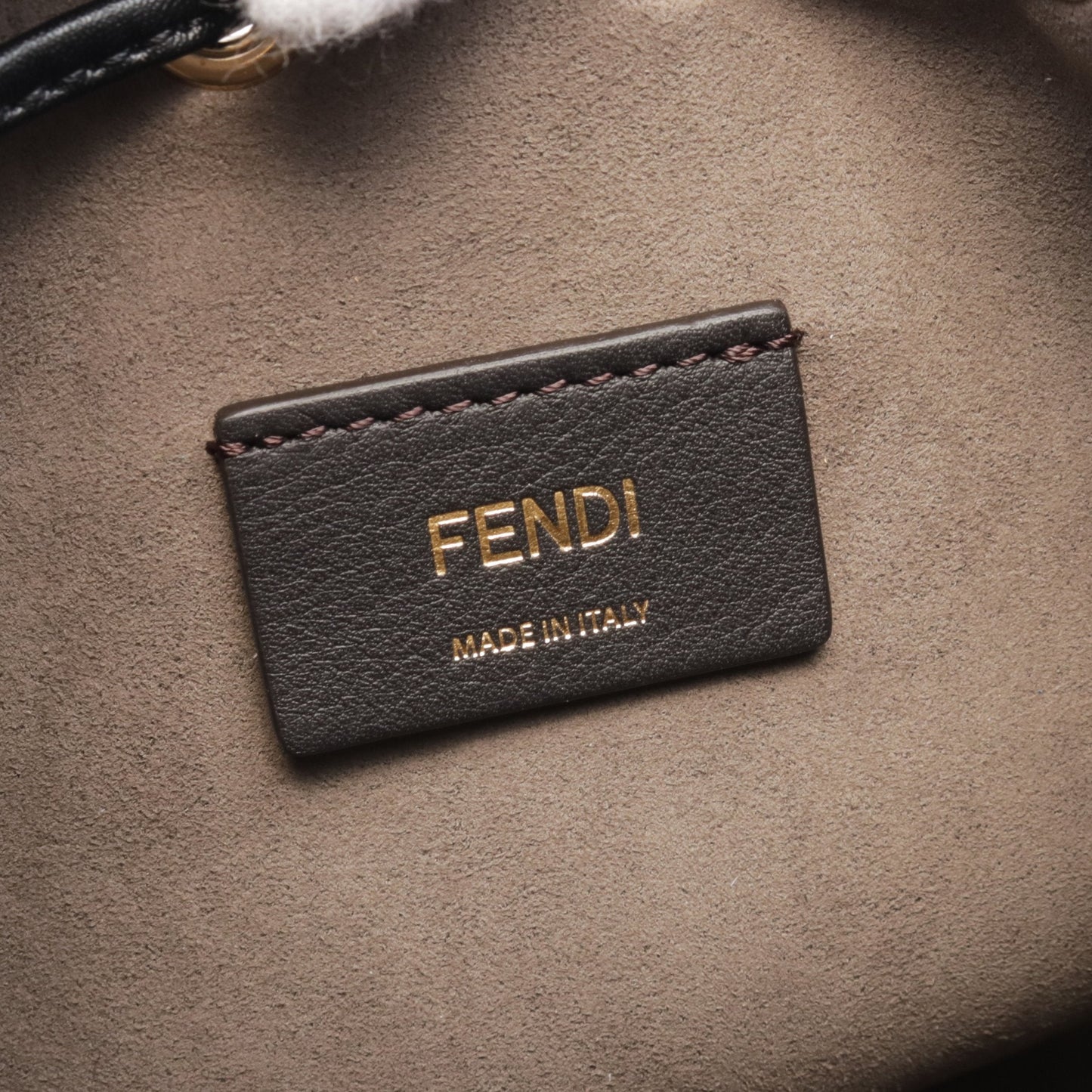 Luxury Fendi Mini Montresor Handbag Leather Black 2WAY