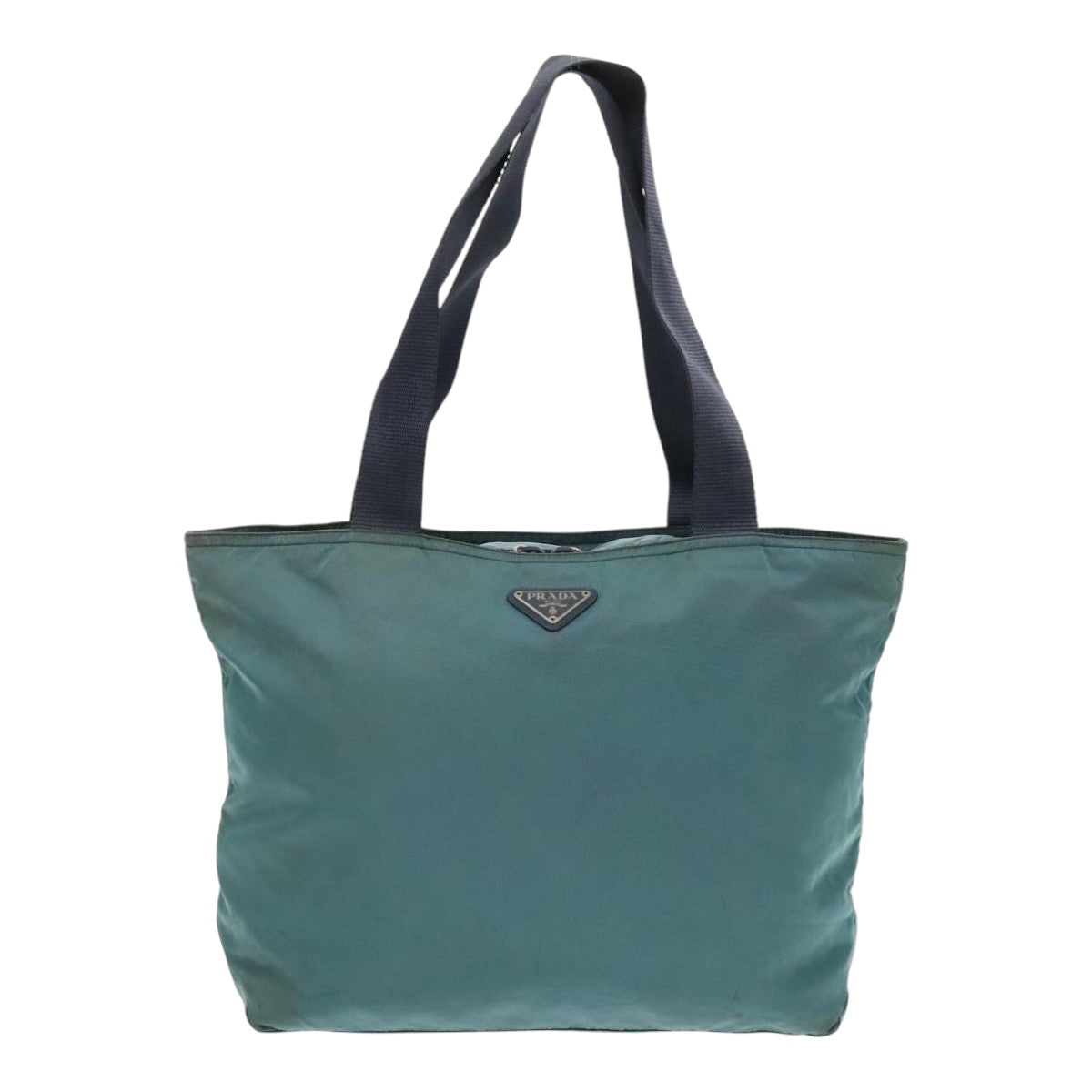 Luxury Prada Tote Bag Nylon Blue Silver  95554