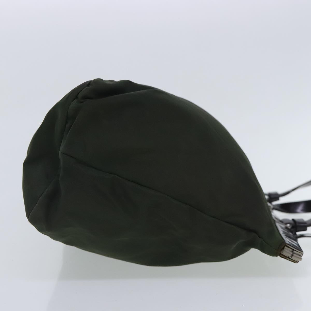 Luxury Prada Tote Bag Nylon Green Silver  95559