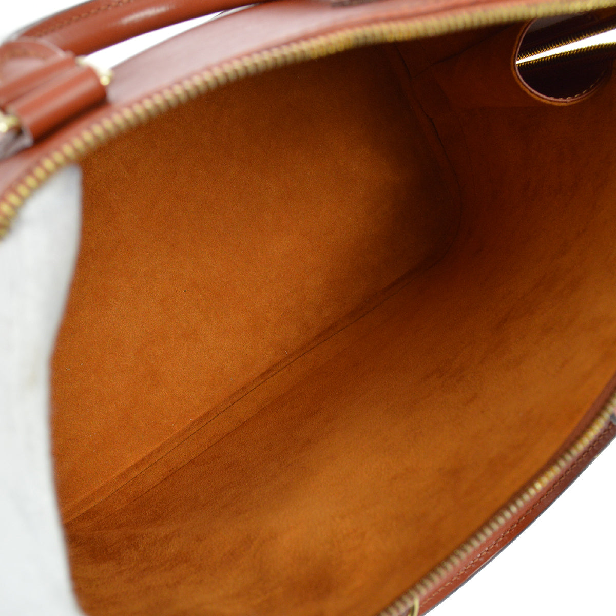 Louis Vuitton 1997 Alma Handbag Brown Epi M52143
