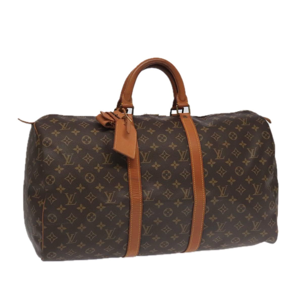 LOUIS VUITTON Monogram Keepall 50 Boston Bag M41426 LV 95626