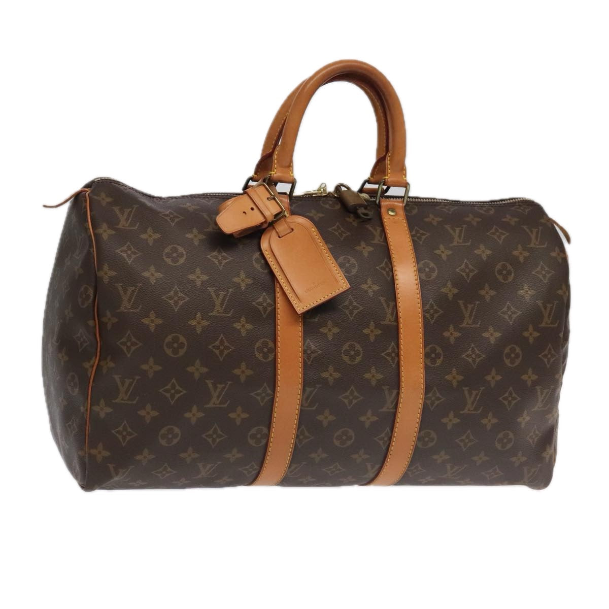LOUIS VUITTON Monogram Keepall 45 Boston Bag M41428 LV 95665