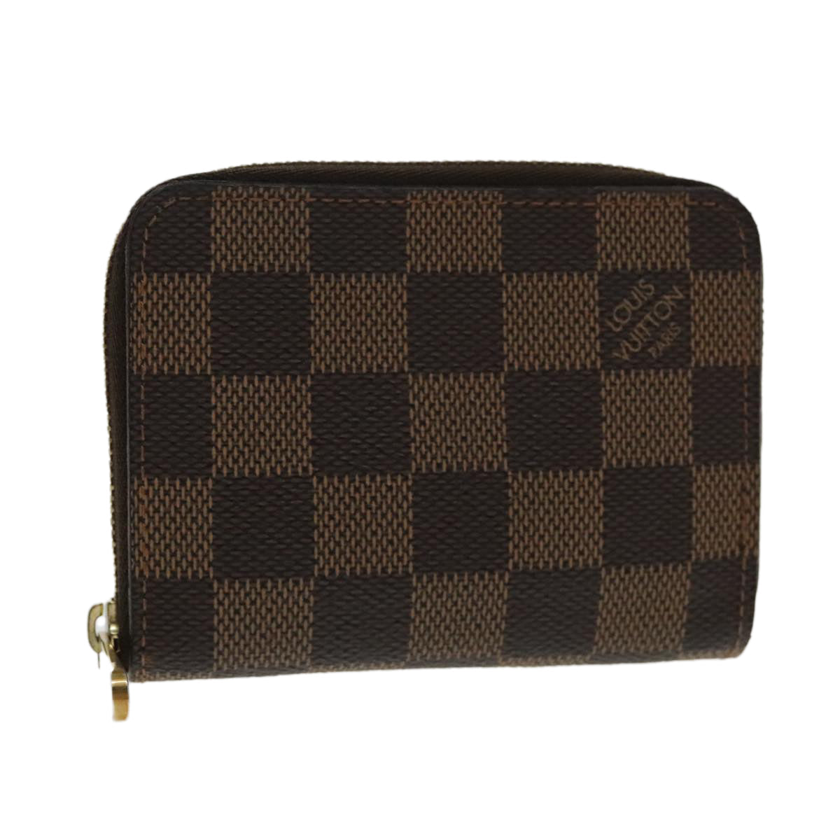 LOUIS VUITTON Damier Ebene Zippy Coin Purse N63070 LV 95687