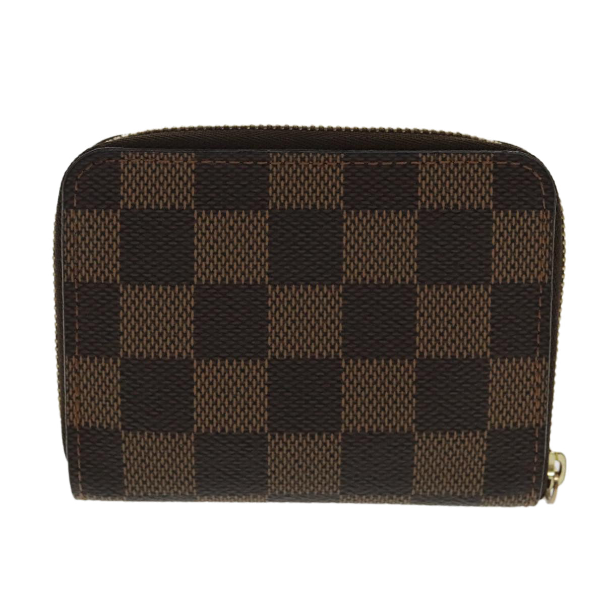 LOUIS VUITTON Damier Ebene Zippy Coin Purse N63070 LV 95687