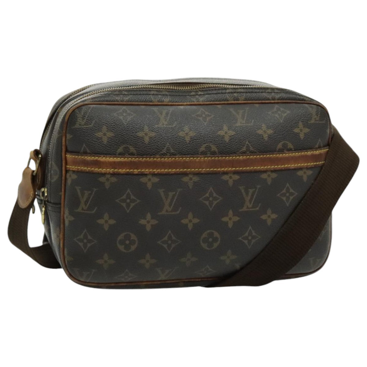 LOUIS VUITTON Monogram Reporter PM Shoulder Bag M45254 LV 95709