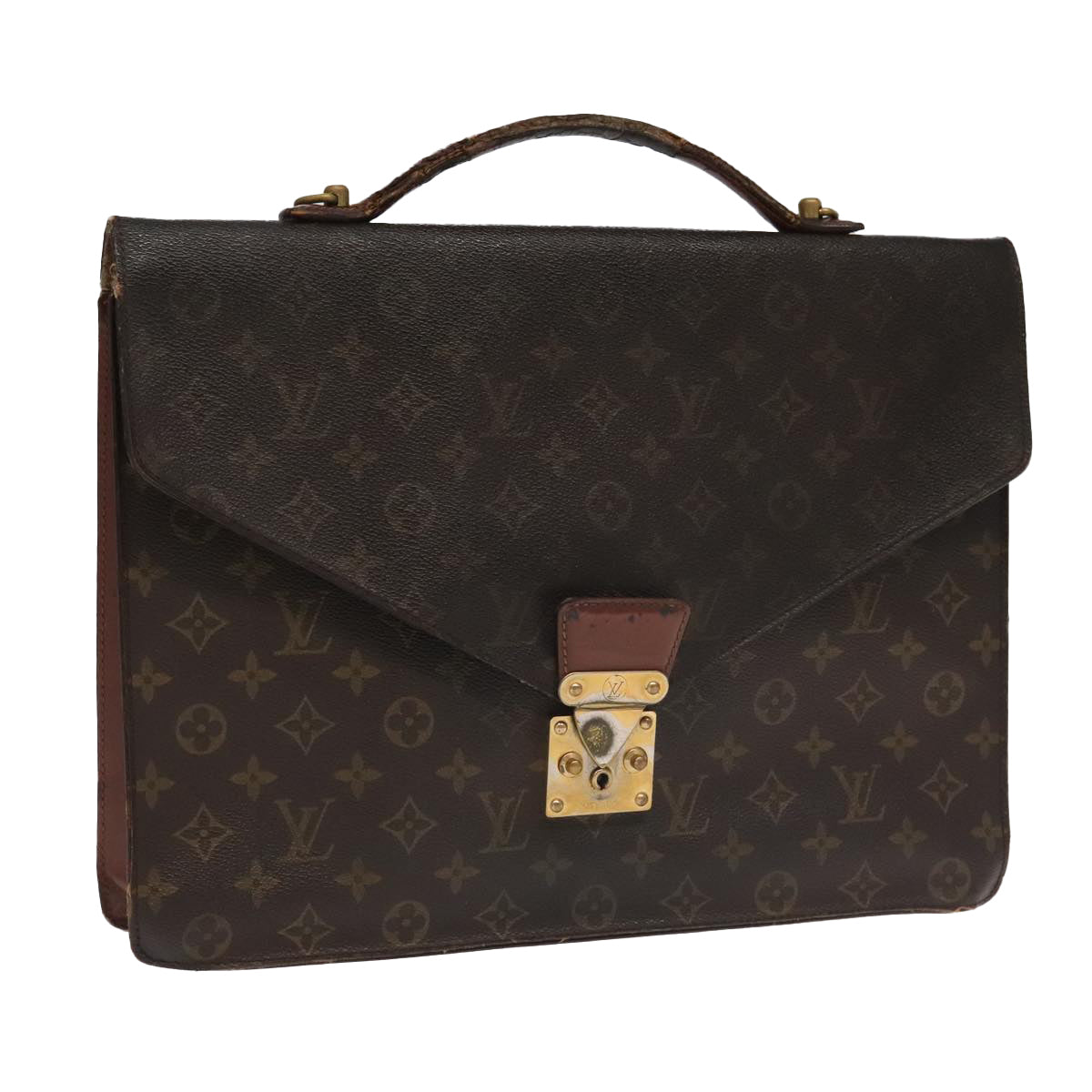 LOUIS VUITTON Monogram Porte Documents Bandouliere Bag M53338 LV 95725