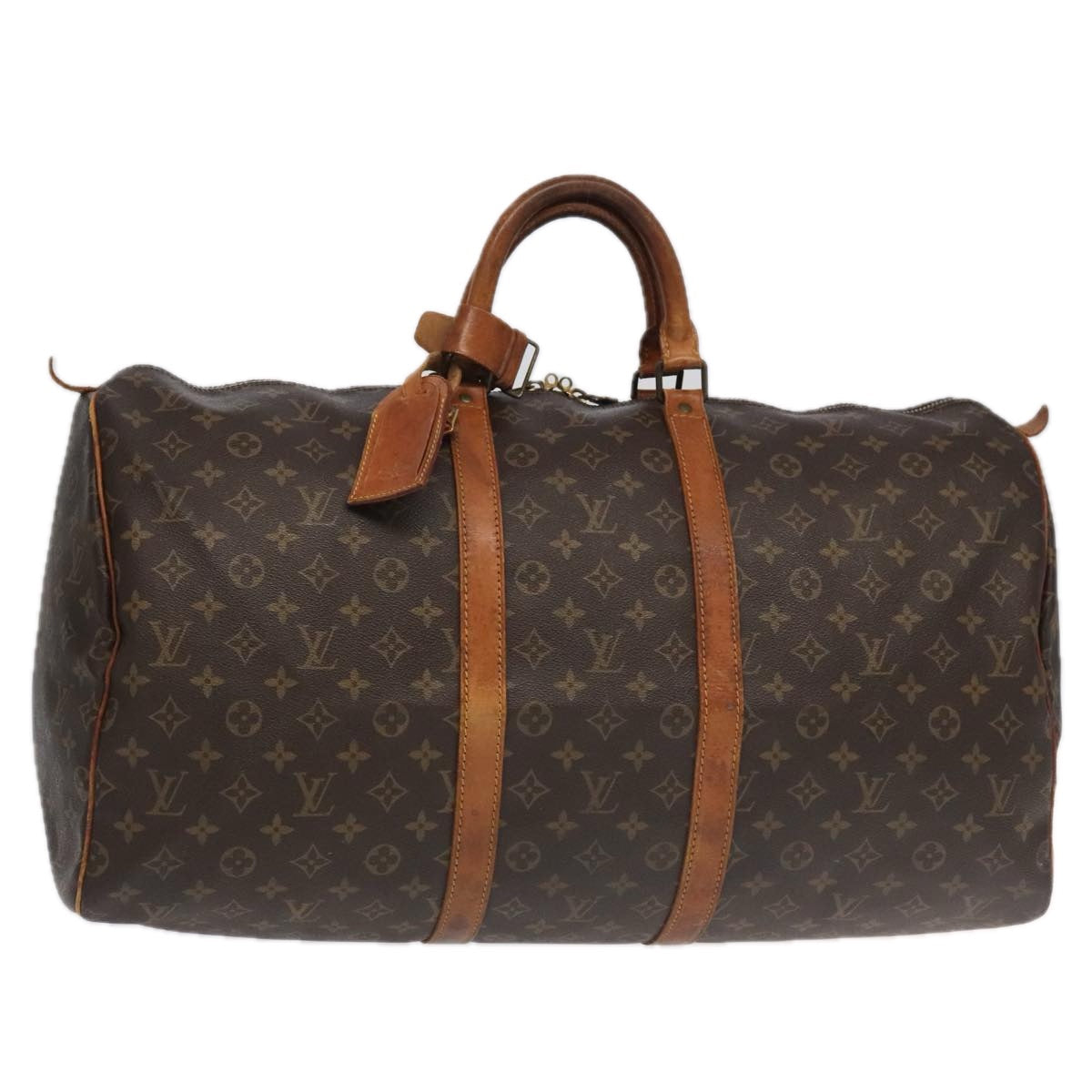 LOUIS VUITTON Monogram Keepall 55 Boston Bag M41424 LV 95728
