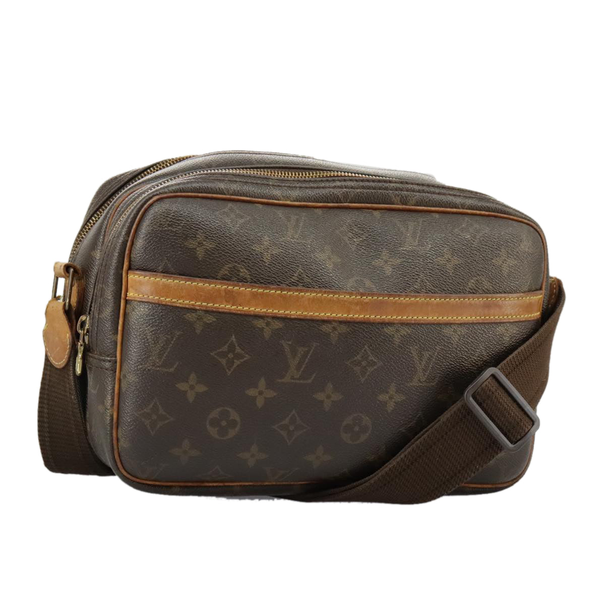 LOUIS VUITTON Monogram Reporter PM Shoulder Bag M45254 LV 95758