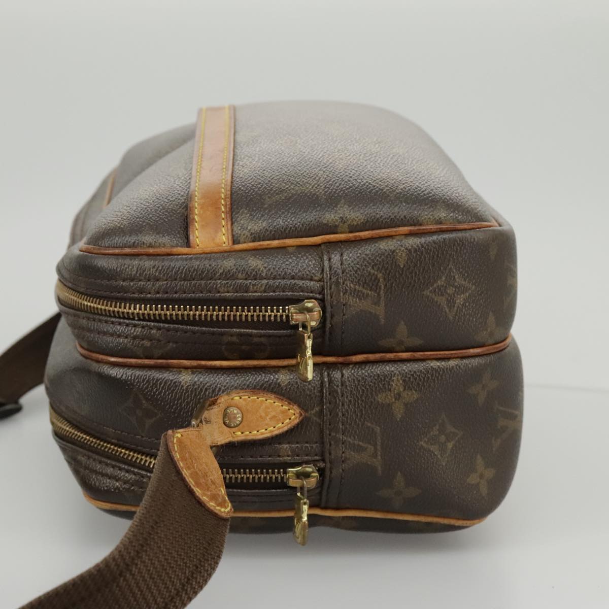 LOUIS VUITTON Monogram Reporter PM Shoulder Bag M45254 LV 95758