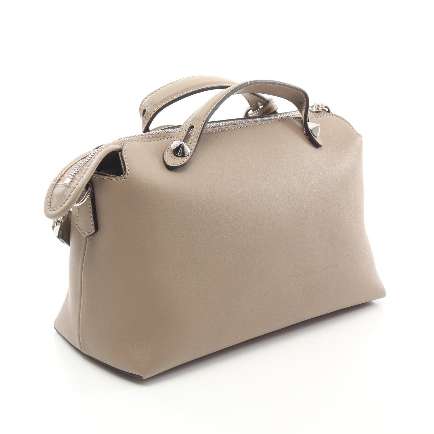 Luxury Fendi BY THE WAY MEDIUM By the way Medium Handbag Leather Gray beige 2WAY