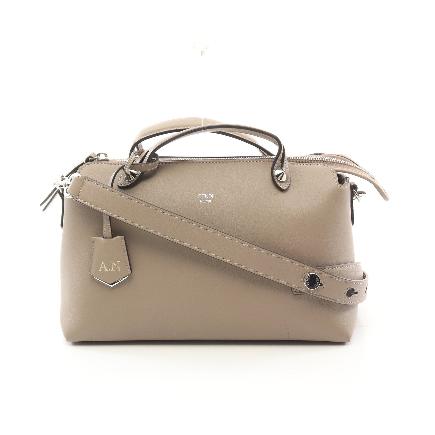 Luxury Fendi BY THE WAY MEDIUM By the way Medium Handbag Leather Gray beige 2WAY