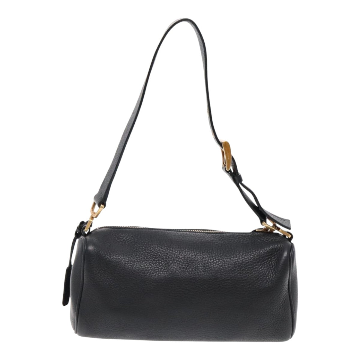 Luxury Prada Shoulder Bag Leather Black Gold  95900