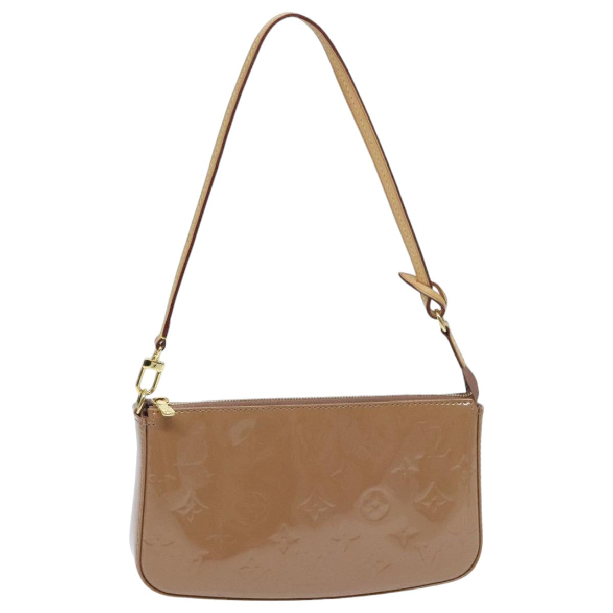 LOUIS VUITTON Vernis Pochette Accessoires Pouch Rose Velours M91575 95935