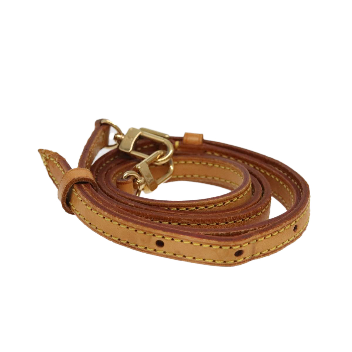 LOUIS VUITTON Adjustable Shoulder Strap Leather 36.6""-43.7"" Beige 95939
